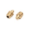 uxcell a17083100ux0253 20Pcs M10 x 1 Thread Brass Straight Grease