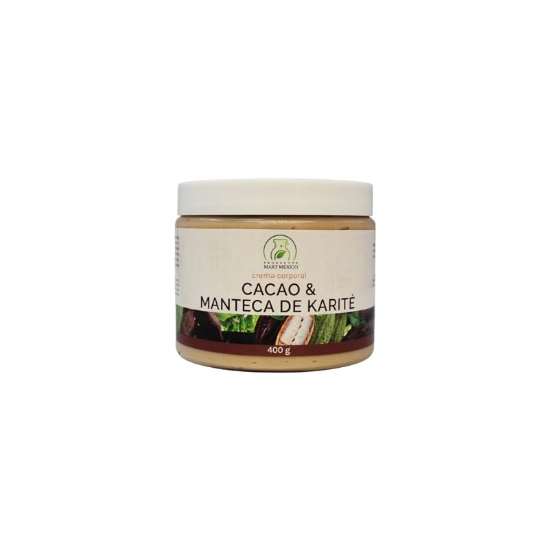 Crema Corporal de Cacao Con Manteca De Karité Previene Estrías