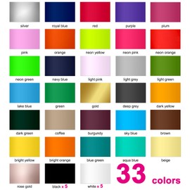 LOPASA Heat Transfer Vinyl Sheets Sampler for Cricut Joy Xtra, 8.5x12 Extra Iron On Vinyl Supplies, Materials for T Shirt HTV Making, Xtra Accessories Bundle(41 Sheets)