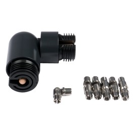 DOLLE Corner Connection Set Joint Connector for Aluminium Railing in Anthracite with Stainless Steel Railing Rods