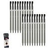 SAINO Trio 20 x 0.7mm Point BLACK Ballpoint Pens Smooth