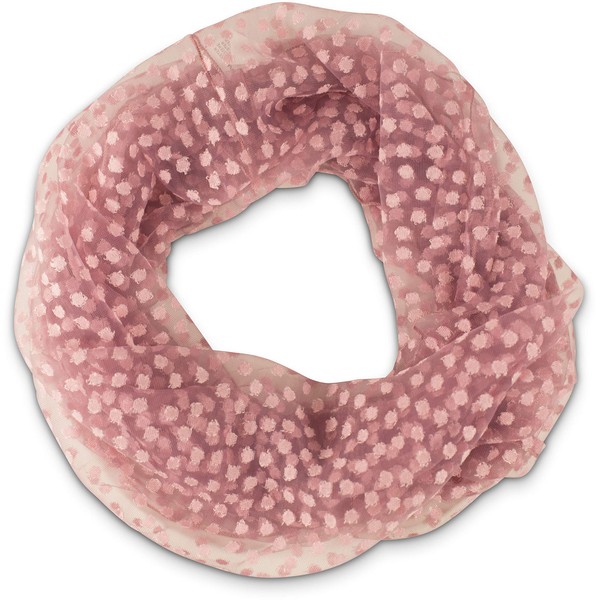 fashionchimp Loop Summer Tube Scarf for Women Burn-out Pattern Cotton
