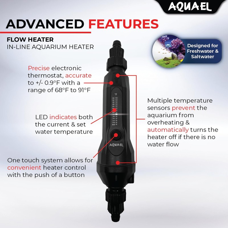 Aquael Inline Flow Heater (300 Watt)