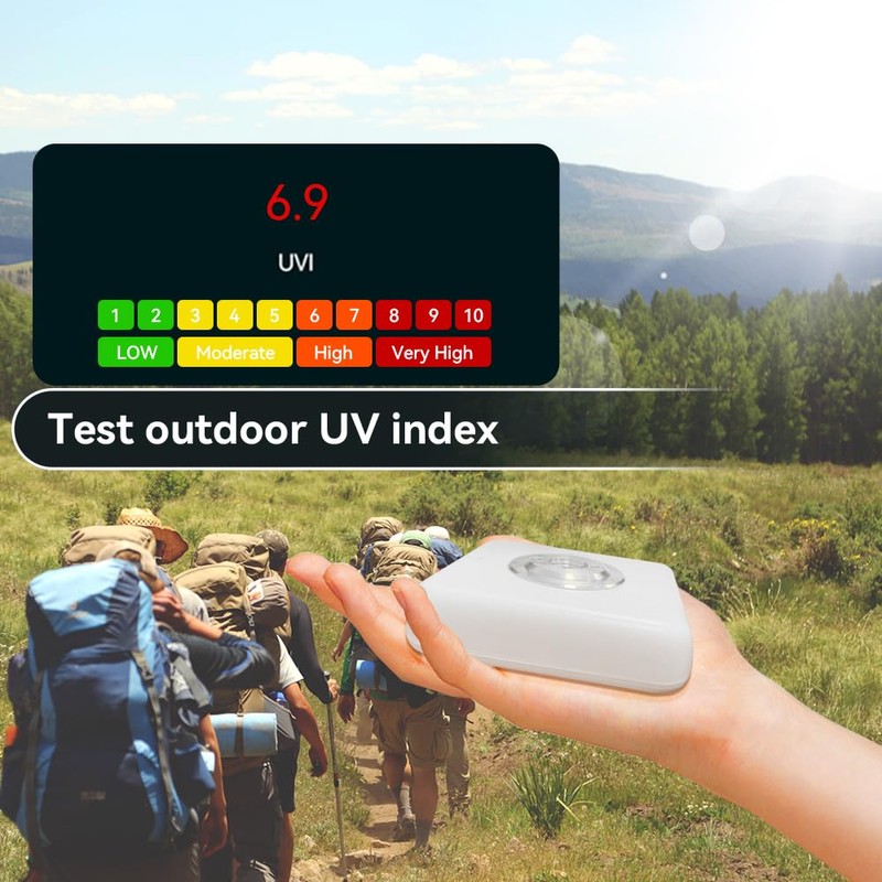 VBR Sun UVI Meter with UV Hurt Alarm,Sunburn Protect with