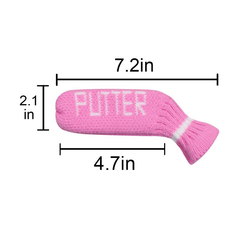 Scott Edward 1Pcs Golf Putter Cover Elastic Knitted Adorable and