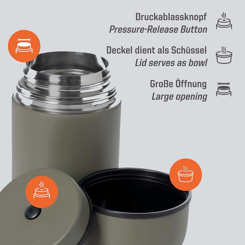 Esbit Thermobehälter Classic für Speisen - Warmhaltebehälter 750 ml in