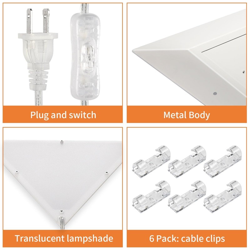 haultop Upgraded Corner Light, 22W 2000LM LED Corner Lights for