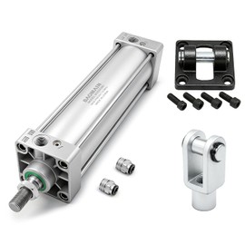 Baomain Cilindro neumático de aire SC 63 x 300 PT 3/8, orificio: 2 1/2 pulgadas, carrera: 12 pulgadas, vástago de pistón atornillado de d...