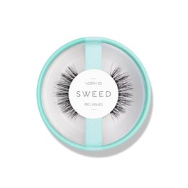 Sweed North 3D Dramatic False Lashes in Black - Add Instant Volume - Lightweight Band for Comfortable All Day Wear