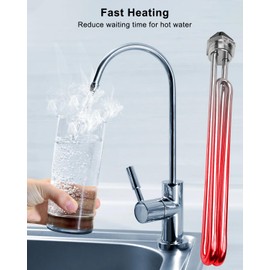 02582 Water Heater Element Fit for AO Smith GE Kenmore Maytag Whirlpool and Most Models of Water Heaters, Screw-in Foldback Type Water Heater Heating Element 4500W 240V, 2Pcs