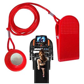 NiceCo Treadmill Safety Key, Universal Treadmill Magnet Security Lock, 28mm Magnetic Shell, Replacement Kit for Sole, Weslo, Weider, Epic, Healthrider (Red)