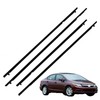 Thomletha Car Window Weatherstrip Moulding Trim Seal Belt 4Pcs Replacement