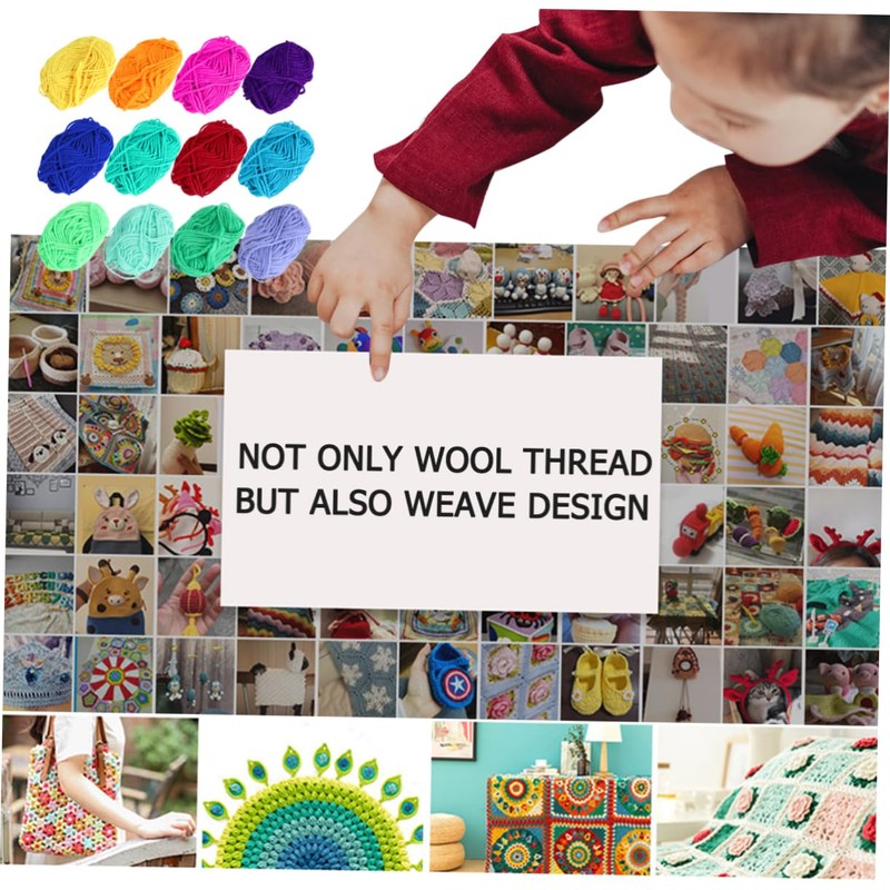 Operitacx DIY Knitting Woolen Yarn Pcs Yarn String Soft Smooth