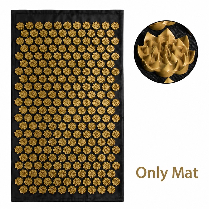 Acupressure Mat with Optional Pillow, Textured Spike Relaxation Mat for