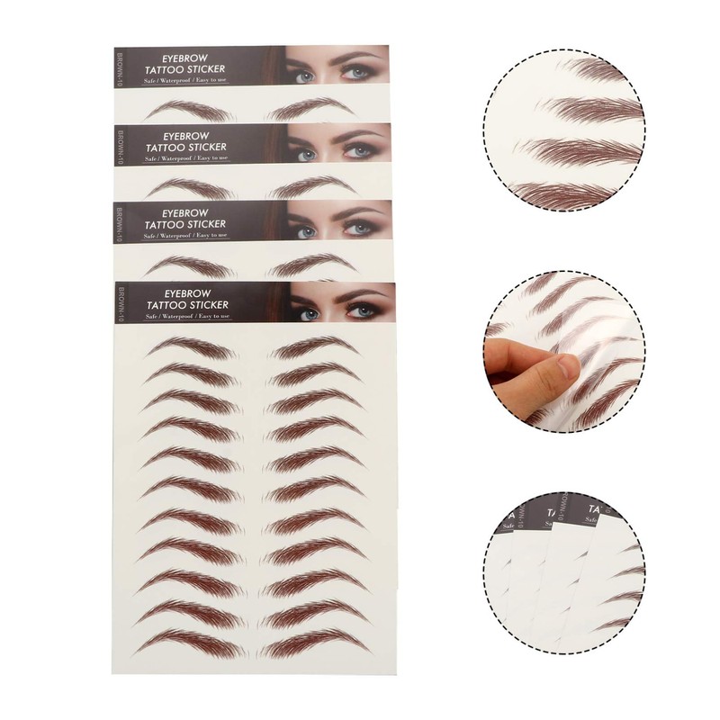 KESYOO Eyebrow Stickers 6D Eyebrow Decal Sticker Tattoo Eyebrow Eyebrow