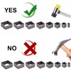 PandaHall 8pcs Die Punch Cutter, 10.5-51mm Hollow Punching Tool High