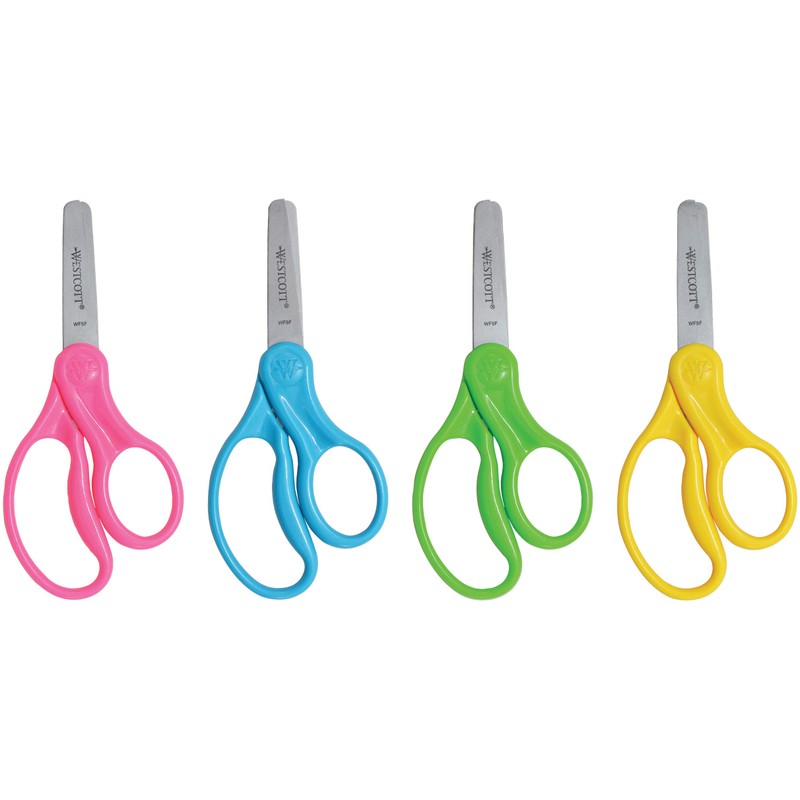 Westcott School Left and Right Handed Kids Scissors, 5", Blunt,