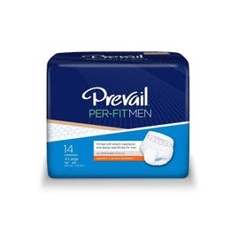 Prevail Per-Fit for Men Daily Protective Underwear - Pull-up Disposable Adult Diaper for Men - Extra Absorbency - Medium - 20 Count Bag