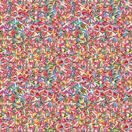 Jillson Roberts Gift Wrapping Paper, Sprinkles (8 Rolls 5ft x 30in)