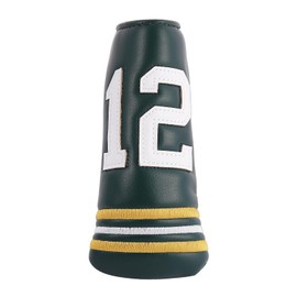 SHABIER Dark Green Golf Putter Cover with NO.12 Design Headcover for Blade Golf Putter Head Cover