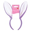 Beistle Soft-Touch Bunny Ears Lavender & White