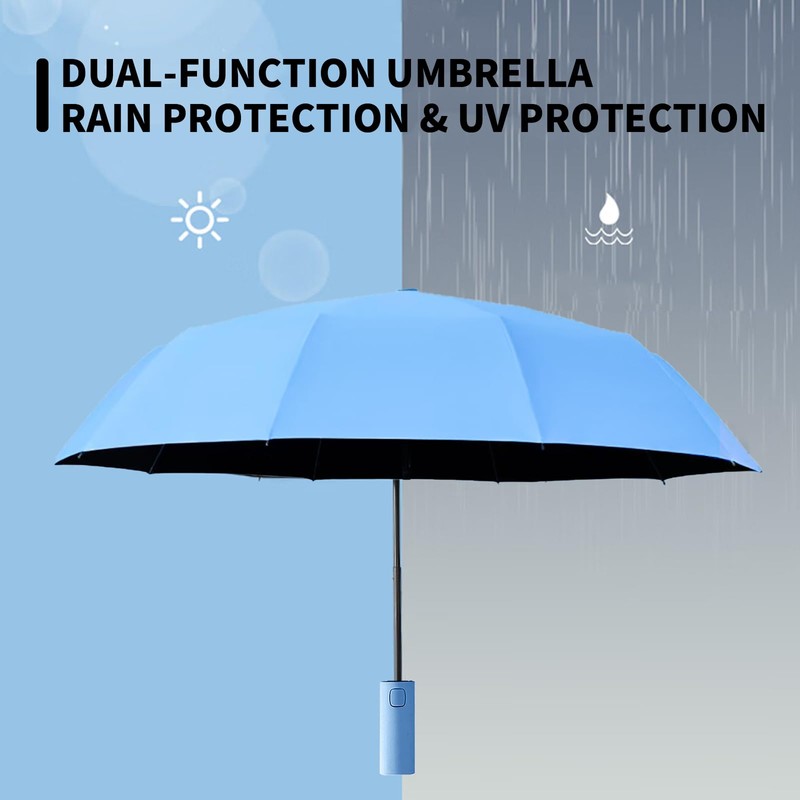 OXTXO Compact Travel Umbrella - Windproof and Strong Mini Umbrella