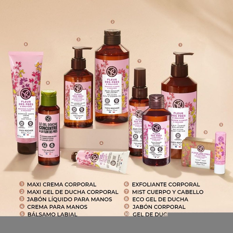 Yves Rocher MAXI SET CORPORAL aroma Flor Silvestre y Brezo: