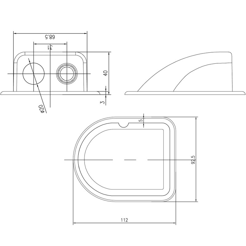 WATTSTUNDE Solar Panel Cable Guide – Retaining Spoiler Roof Fixings