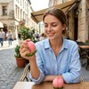 Peach Toy, 1 Piece Fruit‑Style Decor Set in Pink, for