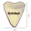 Myrtle Beach Shark Tooth Magnet, Collectible Travel Souvenir Keepsake, 3.37