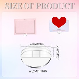 LLMSIX 24 Pieces Game Card Stand Clear Plastic Game Piece Holder Game Card Stand DIY Board Markers Place Card Display Stand Photo Card Holder for Business Cards Price Tags Labels Party Favor