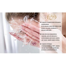 Organic JALAL Aleppo Soap with 16% Laurel Oil, Cube Size, 2 Soaps of 200 g (400 g), Handmade in Turkey, Traditional Recipe, 100% Natural Soap