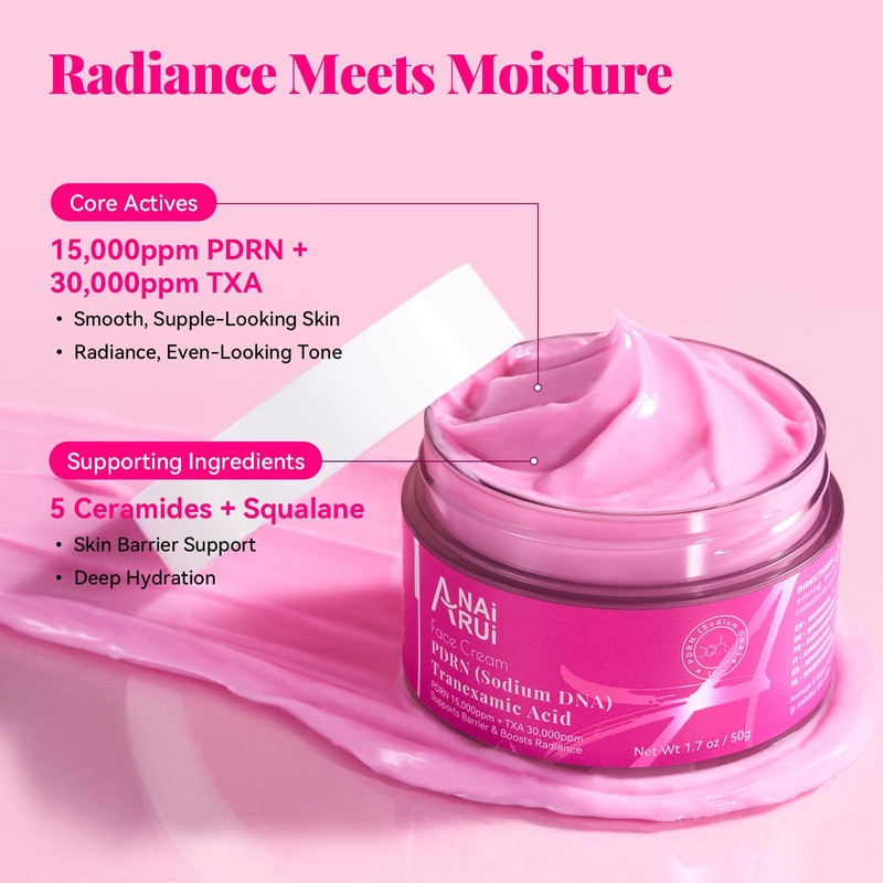 ANAiRUi PDRN Face Cream Rejuvenating Moisturizer Soothing 1.7oz