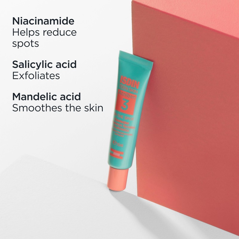ISDIN Acniben On The Spot, Facial Pimples Corrector Drying Gel,