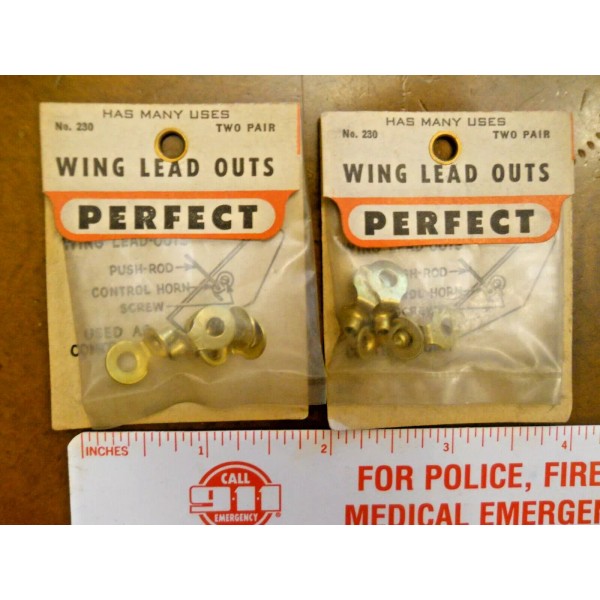 PERFECT #230 WING LEAD OUTS 2 PKGS CONTAINING 2 PAIR