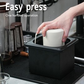 Pitcher Rinser, Stainless Steel, One-handed Operation, Automatic Glass Cup Washer, Small Size, Black Color for Kitchen Sink, For Hotels, Bars, Coffee Shops, Tea Houses