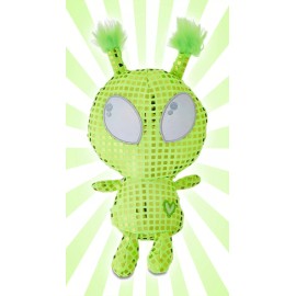 Way to Celebrate! Sparkly Neon Green Alien Plush Valentine's Day Toy by Way To Celebrate 9"