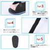 [AOIREMON] ギプスシューズ 片足1足 左右兼用 術後シューズ 介護用 骨折用 ギブス用サンダル 調節可能 歩行サポート