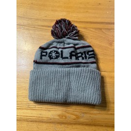 Polaris Vintage NOS Polaris Gray 80s Indy Trail Stocking Cap Hat Starfire Colt Centurion