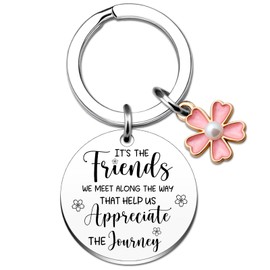 Friends Christmas Gifts Friendship Keychain Friendship Gifts for Friend Girls Bff Friend Birthday Gift for Sister Unique Bestie Gift for Friends Female Christmas Presents for Her Small Bff Stuff