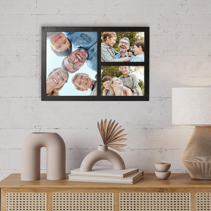 MONT PLEASANT Collage Picture Frame for Wall with 3 Openings