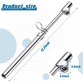 Tallew 20 Pack Dual Head Tire Pressure Gauge Heavy Duty Air Pressure Tire Gauge for Auto Truck Car RV Van Gage Range 10-150PSI, 1-10Bar (Silver)