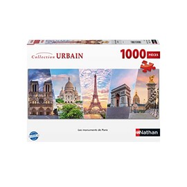 Puzzles Nathan 4005556872558 The Monuments of Paris 1000 Piece Jigsaw Puzzle Adult