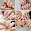 6 Pack (144pcs) Nail Tips Popular Medium Design, NIUANIUA Short