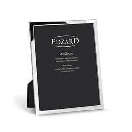 Edzard photo frame Bergamo, noble silver plated, tarnish protected, for photo 8 x 10 in
