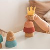 Cork Stacking Toy Queen Made of Cork with Felt Crown,