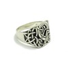 Sterling silver men ring celtic solid 925 size H -