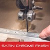 Starrett Spring Tempered Steel Rule with Satin Chrome Finish, Quick