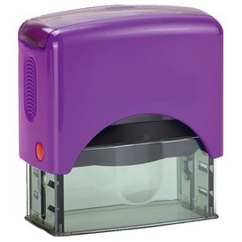 Hubco Purple S-844 Self Inking Notary Stamp - Texas