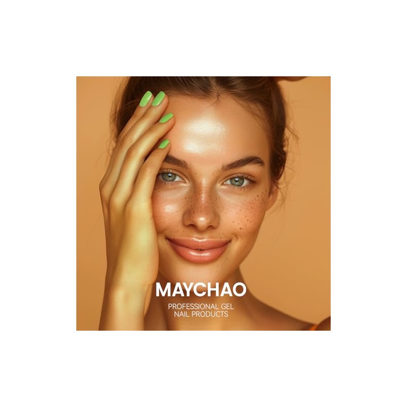 MAYCHAO - Esmalte de uñas en gel azul neón de